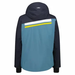 Giacca da sci da uomo in twill con cappuccio