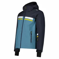 Giacca da sci da uomo in twill con cappuccio