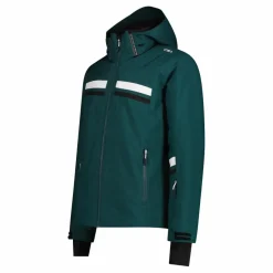 Giacca da sci da uomo in twill con cappuccio