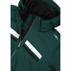 Giacca da sci da uomo in twill con cappuccio
