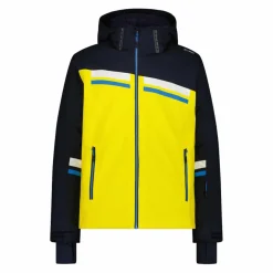 Giacca da sci da uomo in twill con cappuccio