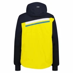 Giacca da sci da uomo in twill con cappuccio