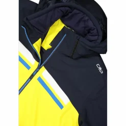 Giacca da sci da uomo in twill con cappuccio