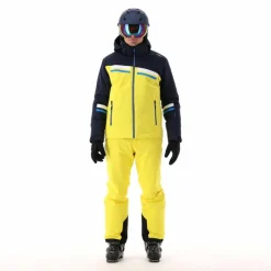 Giacca da sci da uomo in twill con cappuccio