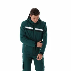 Giacca da sci da uomo in twill con cappuccio