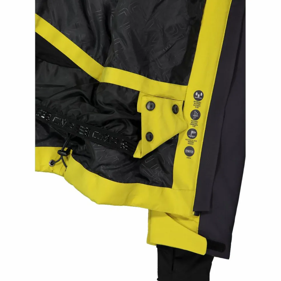 Giacca da sci da uomo in tessuto 4 way stretch