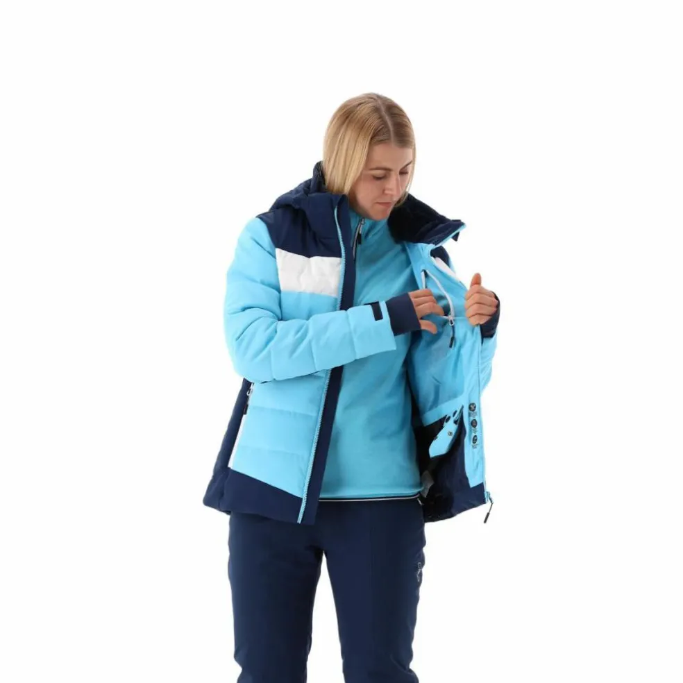 Giacca da sci in mechanical stretch da donna