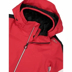 Giacca da sci in twill con cappuccio staccabile da donna