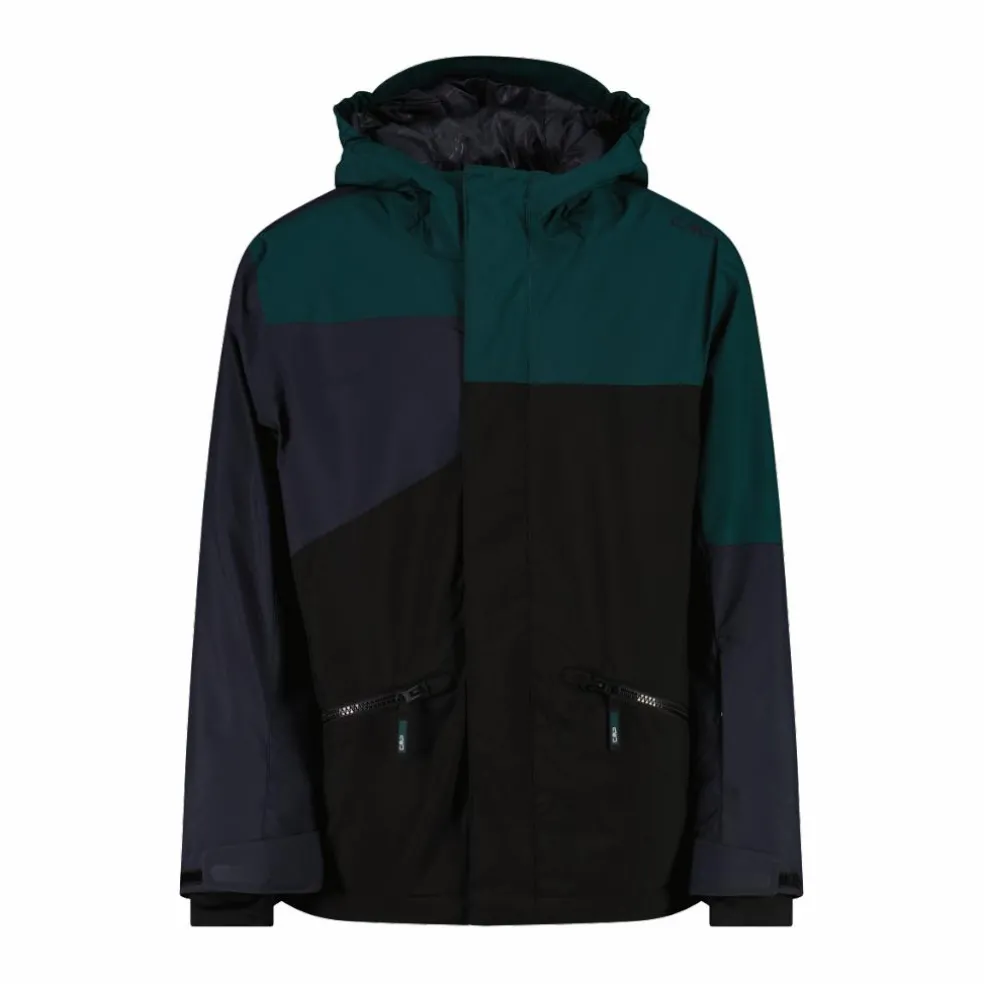 Giacca da sci in twill da bambino con cappuccio
