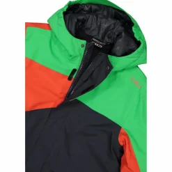 Giacca da sci in twill da bambino con cappuccio
