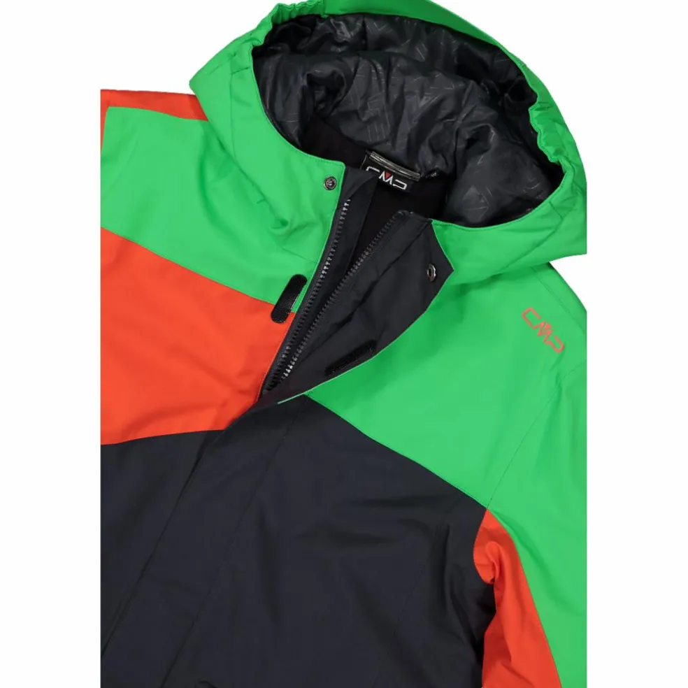 Giacca da sci in twill da bambino con cappuccio