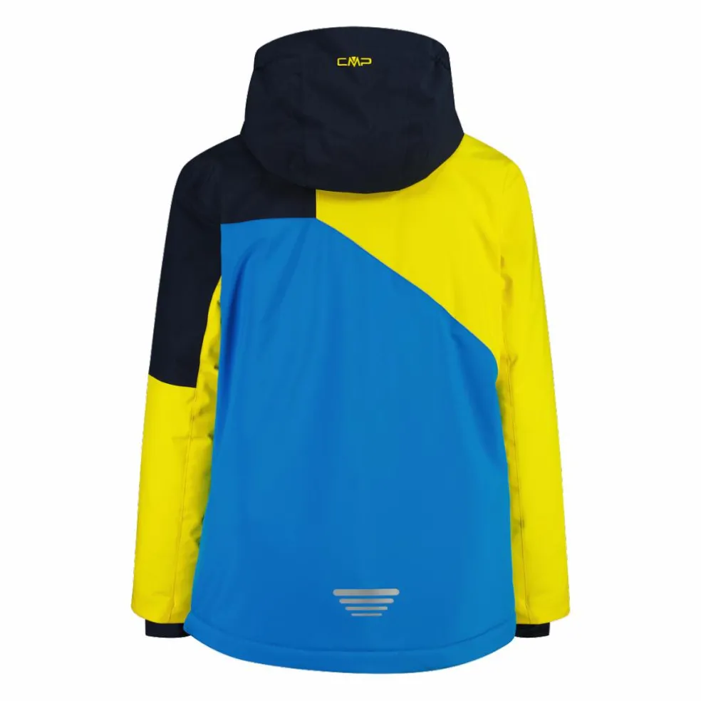 Giacca da sci in twill da bambino con cappuccio