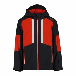 Giacca da sci in twill da bambino con cappuccio