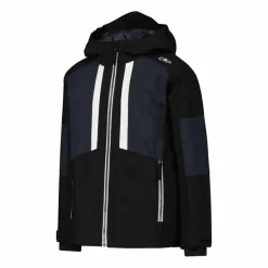 Giacca da sci in twill da bambino con cappuccio
