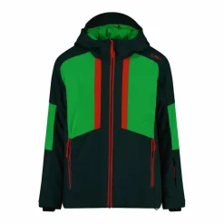 Giacca da sci in twill da bambino con cappuccio