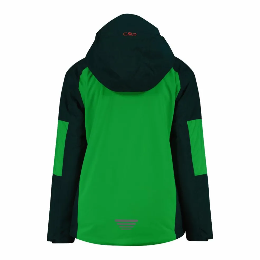 Giacca da sci in twill da bambino con cappuccio