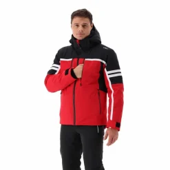 Giacca da sci in twill elasticizzato da uomo