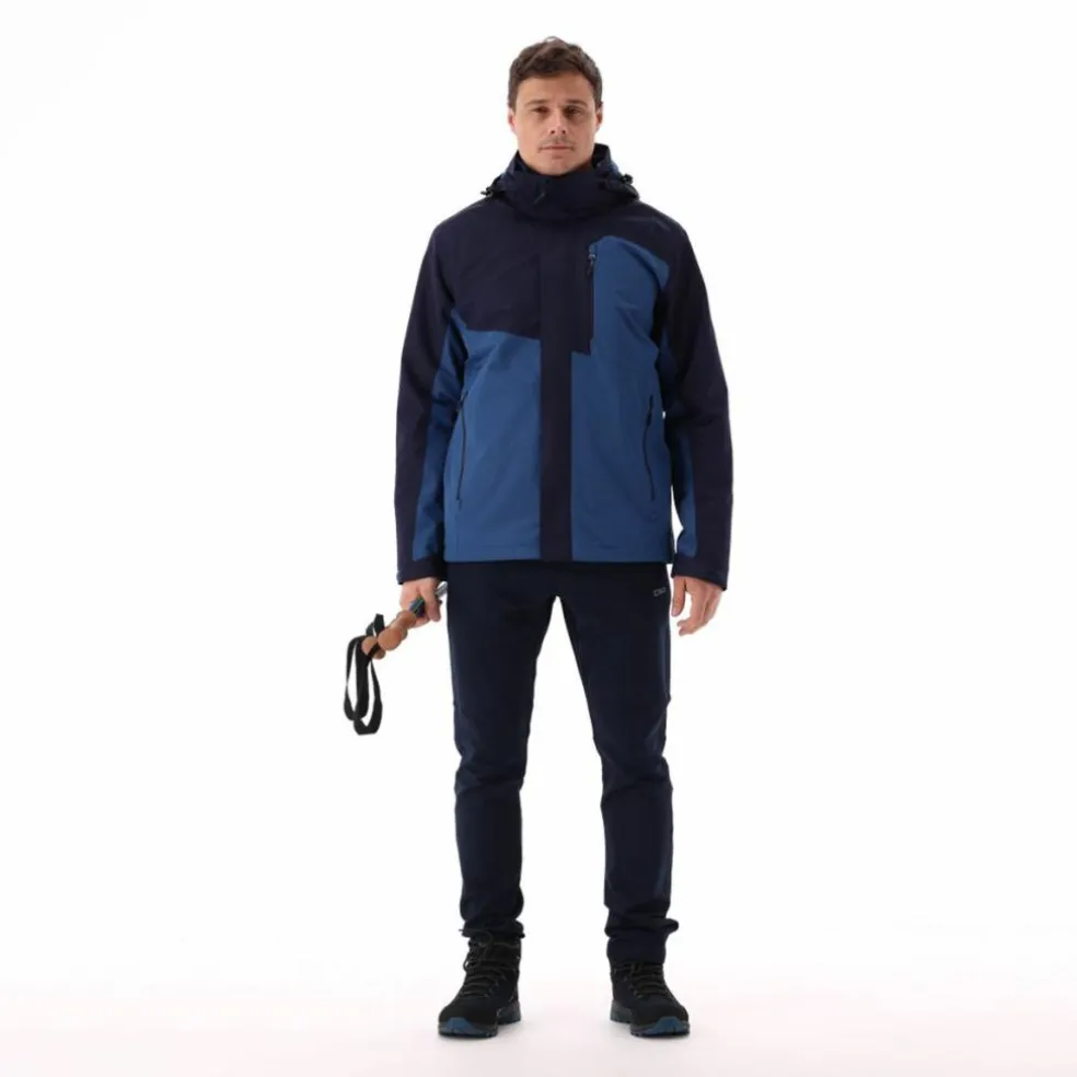 Giacca da uomo 3 in una con pile interno staccabile