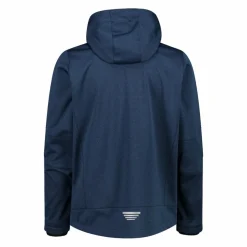 Giacca da uomo in Softshell melange con cappuccio staccabile