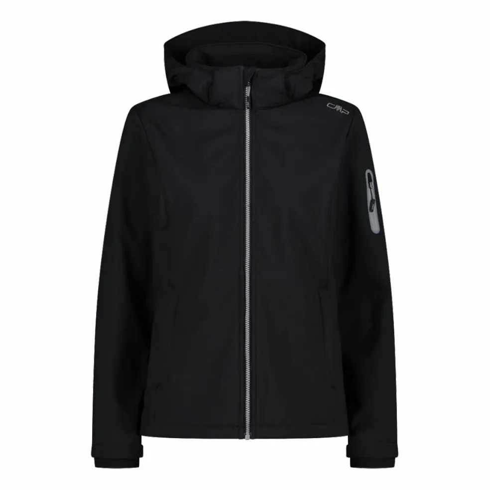 Giacca donna in Softshell con cappuccio staccabile