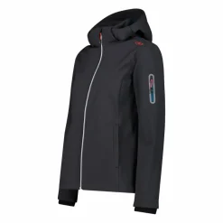 Giacca donna in Softshell con cappuccio staccabile