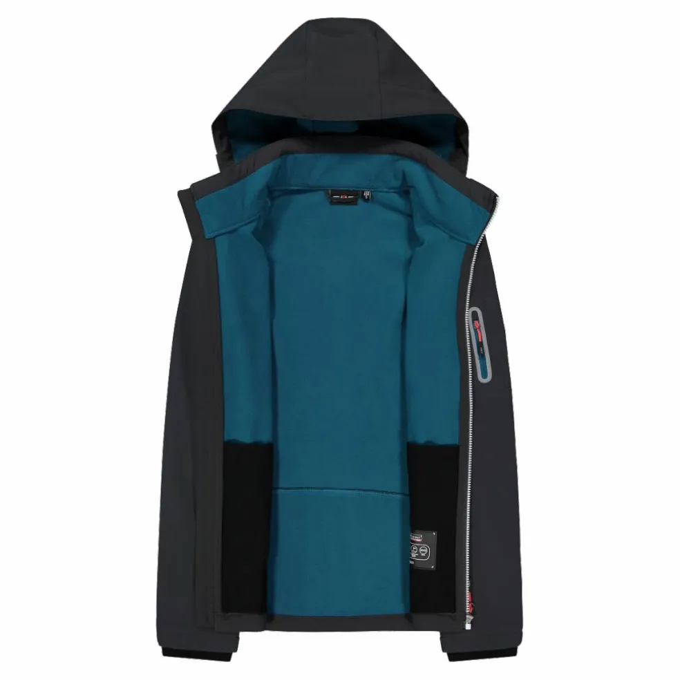 Giacca donna in Softshell con cappuccio staccabile