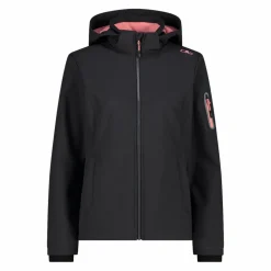 Giacca donna in Softshell con cappuccio staccabile