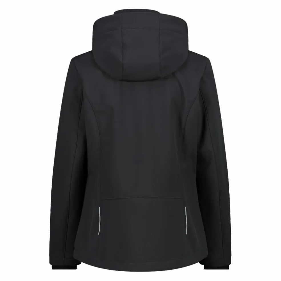 Giacca donna in Softshell con cappuccio staccabile