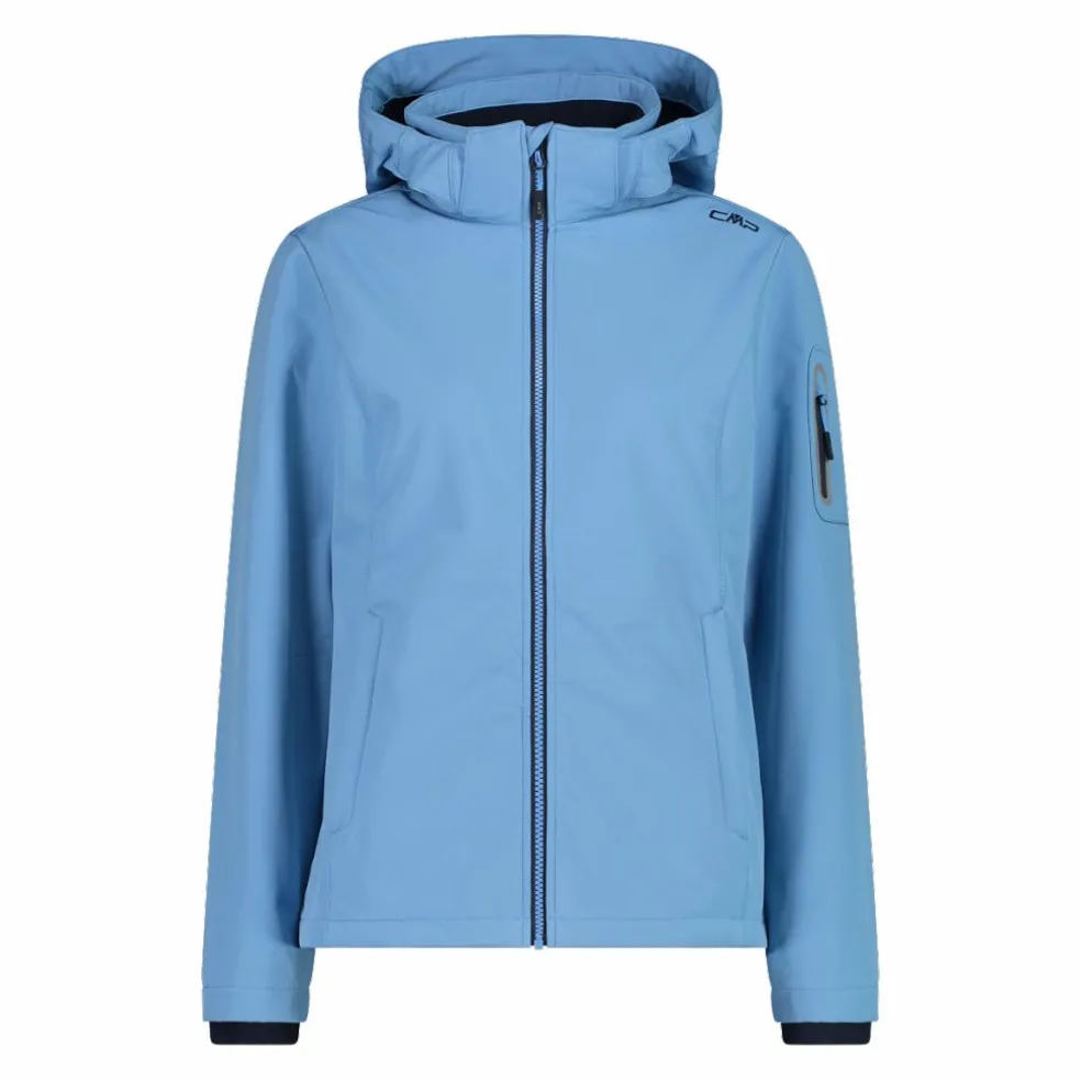 Giacca donna in Softshell con cappuccio staccabile