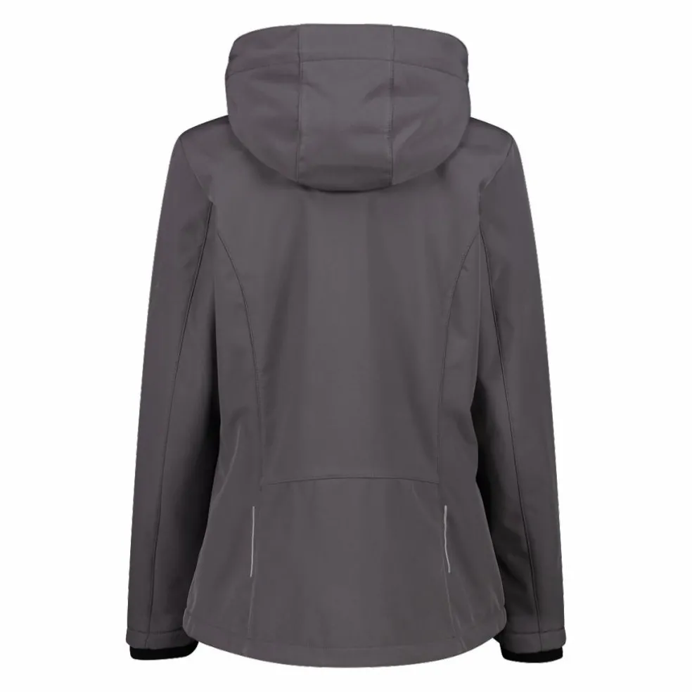 Giacca donna in Softshell con cappuccio staccabile