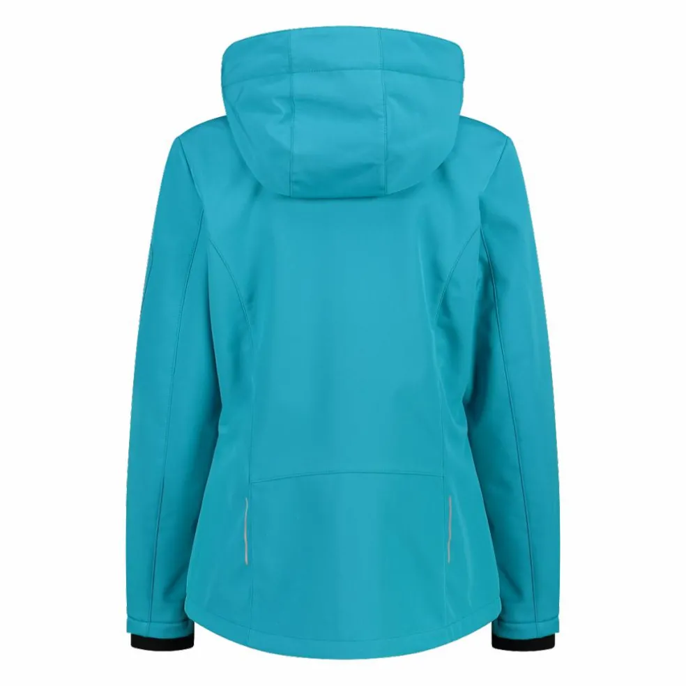 Giacca donna in Softshell con cappuccio staccabile