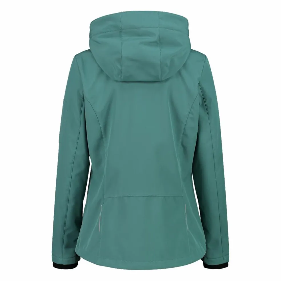 Giacca donna in Softshell con cappuccio staccabile