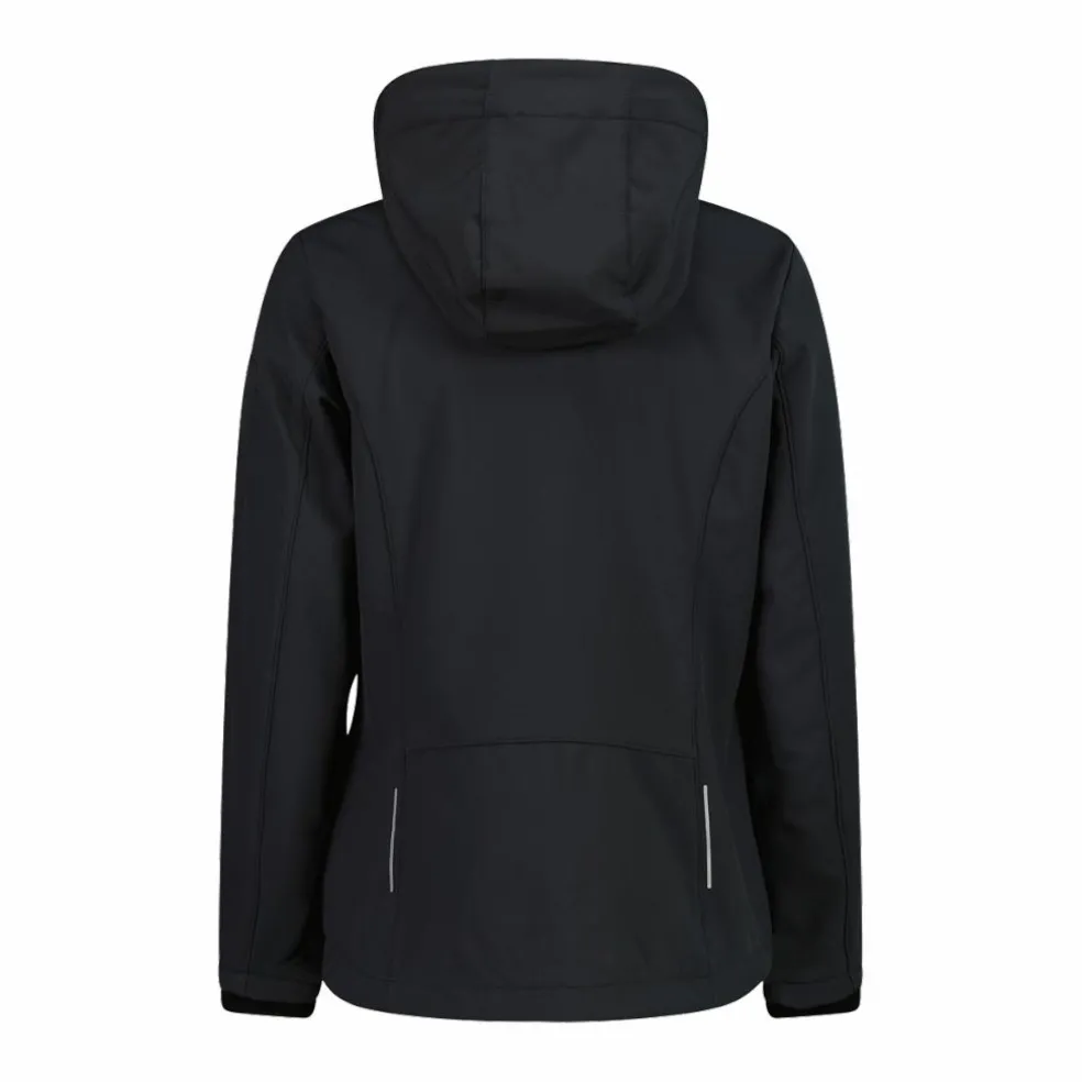 Giacca donna in Softshell con cappuccio staccabile