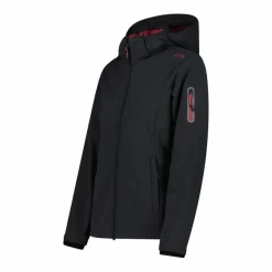 Giacca donna in Softshell con cappuccio staccabile