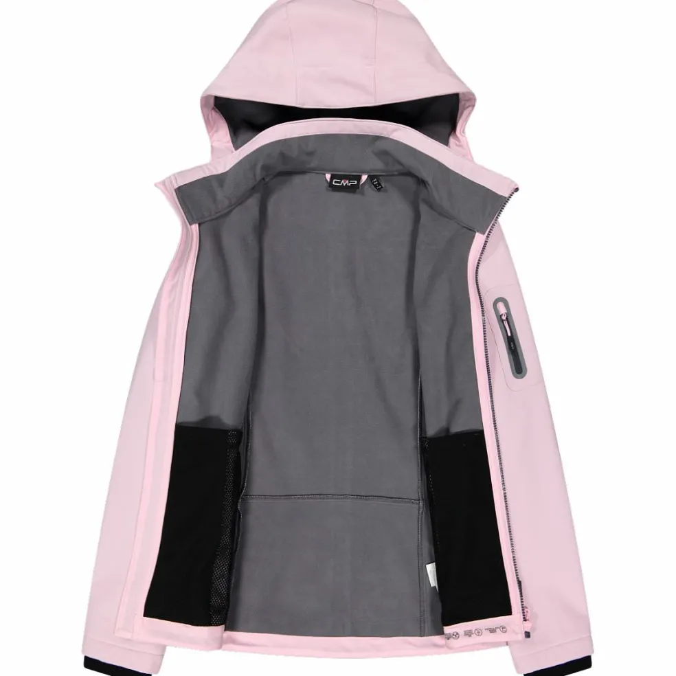 Giacca donna in Softshell con cappuccio staccabile