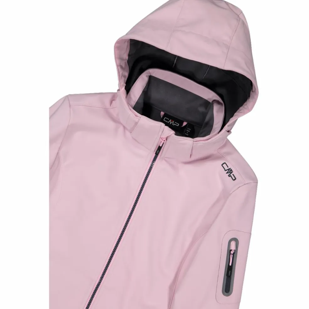 Giacca donna in Softshell con cappuccio staccabile