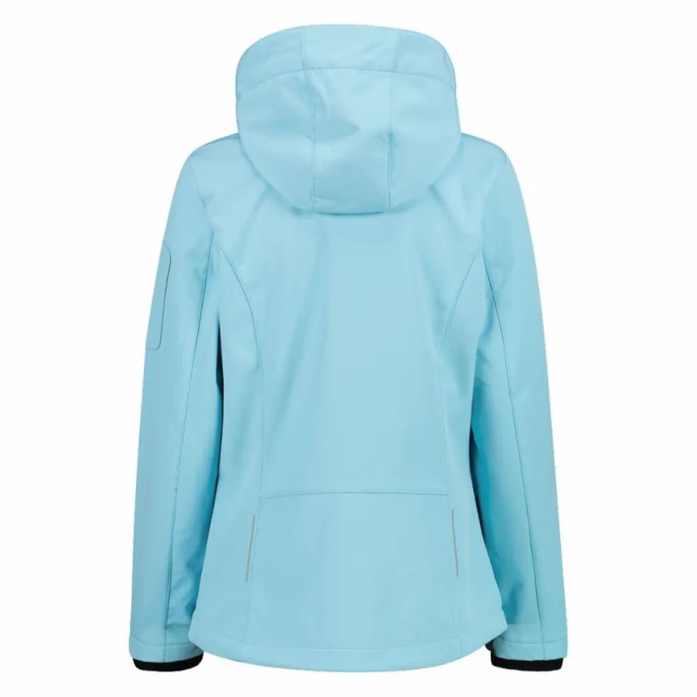 Giacca donna in Softshell con cappuccio staccabile