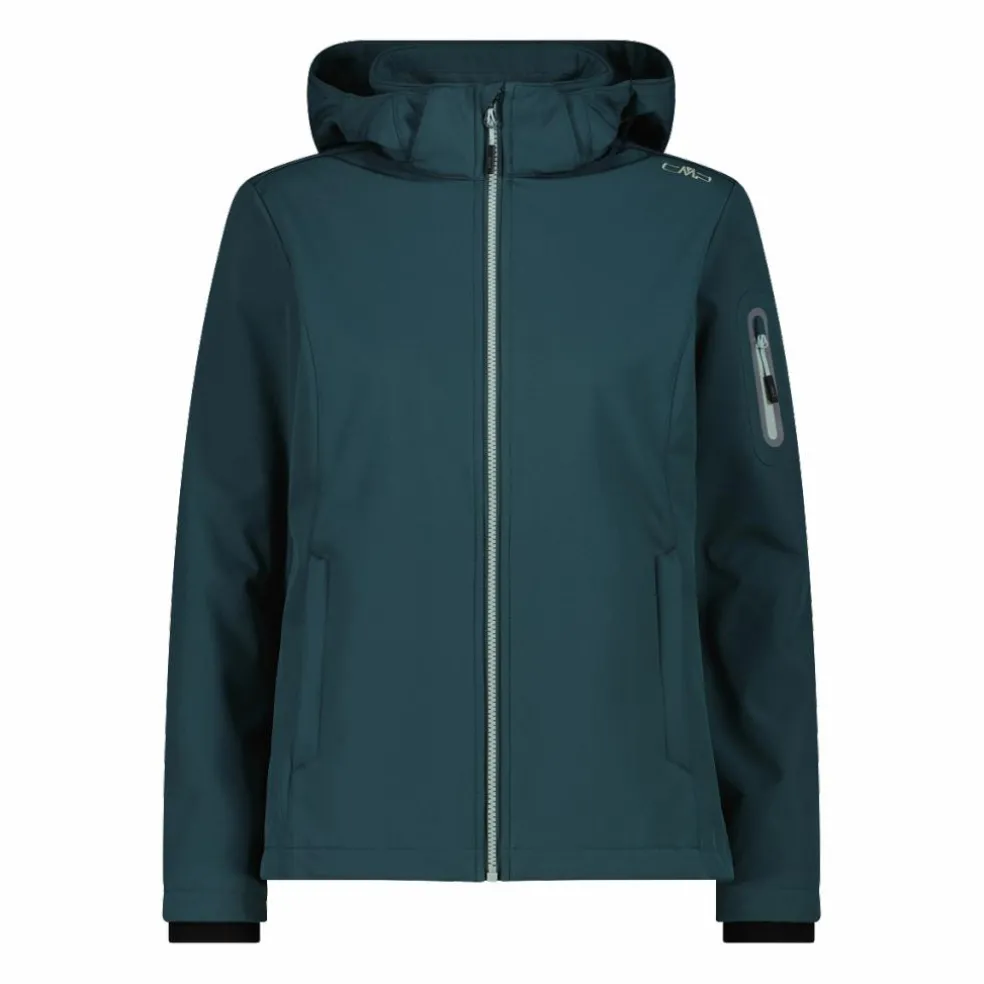 Giacca donna in Softshell con cappuccio staccabile