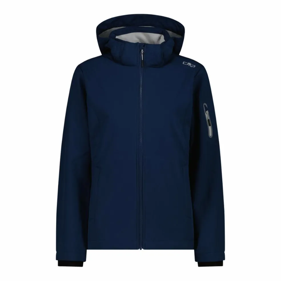 Giacca donna in Softshell con cappuccio staccabile