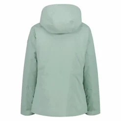 Giacca double face con cappuccio da donna