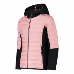 Giacca ibrida bambina imbottita con cappuccio