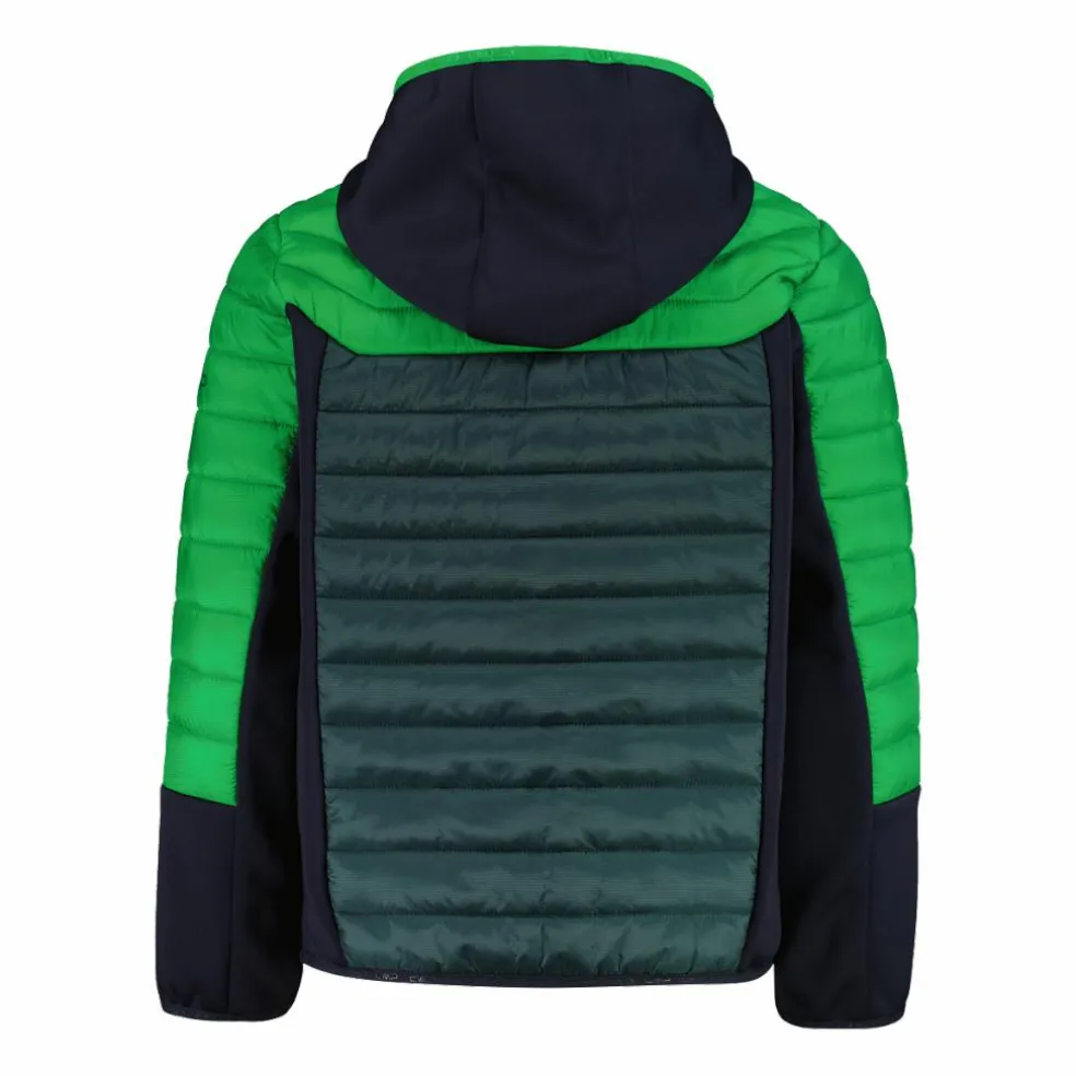 Giacca ibrida bambino imbottita con cappuccio