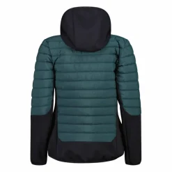 Giacca ibrida donna imbottita Unlimitech con PrimaLoft® Black ThermoPlume con cappuccio