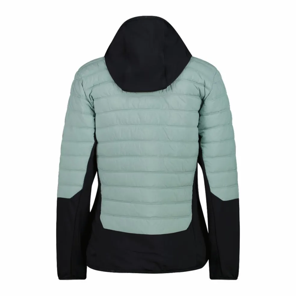 Giacca ibrida donna imbottita Unlimitech con PrimaLoft® Black ThermoPlume con cappuccio
