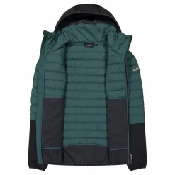 Giacca ibrida donna imbottita Unlimitech con PrimaLoft® Black ThermoPlume con cappuccio