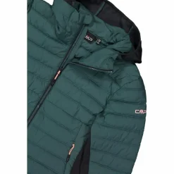 Giacca ibrida donna imbottita Unlimitech con PrimaLoft® Black ThermoPlume con cappuccio