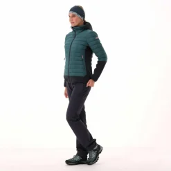 Giacca ibrida donna imbottita Unlimitech con PrimaLoft® Black ThermoPlume con cappuccio