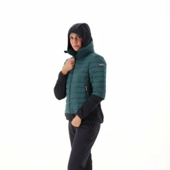 Giacca ibrida donna imbottita Unlimitech con PrimaLoft® Black ThermoPlume con cappuccio