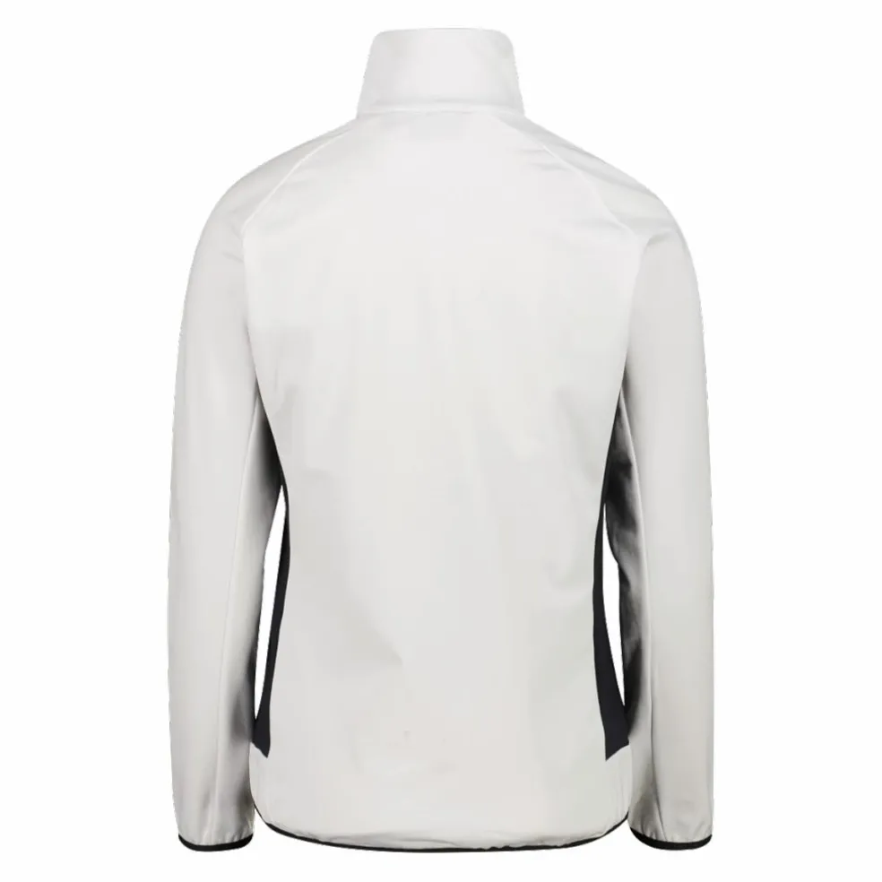 Giacca Ibrida in pile con zip da donna in knit tech