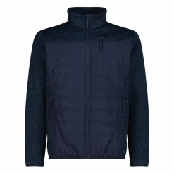 Giacca ibrida in pile da uomo in Knit Tech melange